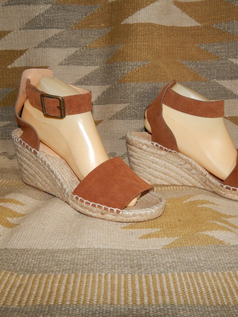 J Crew Women's 10 Corsica Wedge Suede Espadrille Sandal - NWOB